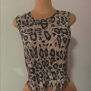 Fierce Leopard Print Tank Top